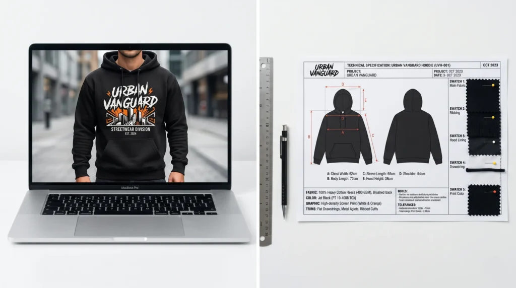 DIY vs professional streetwear tech pack comparison for clothing brand production