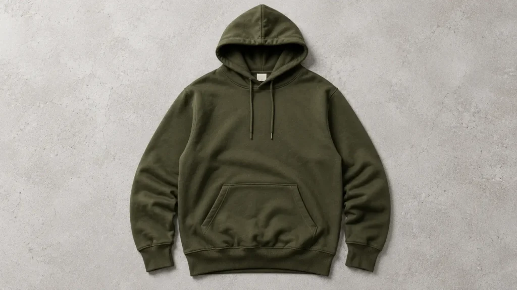 Streetwear Mockups Bundle showing factory-ready 300 DPI hoodie mockup with displacement maps in Photoshop