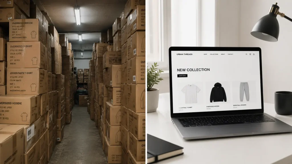 How to do pre-orders for clothing brand with zero inventory setup